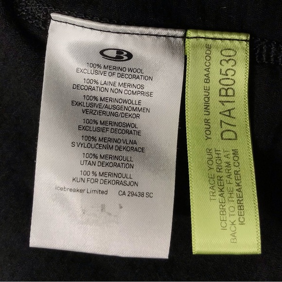Icebreaker Merino Wool Bodyfit 150 Base Layer 1/4 Zip Black Trim Fit Men's Large - Picture 13 of 13